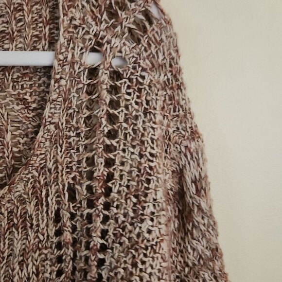 Free People Pegasus Yarn West End Pullover Sweater Strawberry Combo Size S - Picture 4 of 6